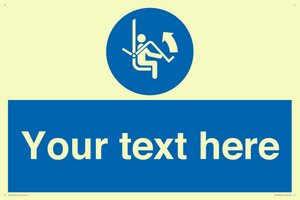 Custom Mandatory: Open safety bar of chairlift